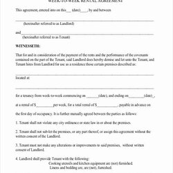Rental Agreement Template Word In Contract Lease Landlord
