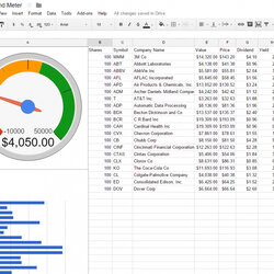 Stock Portfolio Tracking Excel Spreadsheet Dividend Tracker Template Investment Google Finance Income Track