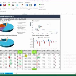 The Highest Standard Excel Stock Portfolio Template Templates Analysis Investment Sensitivity Website Market