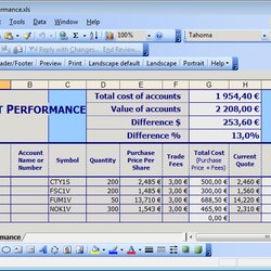 Capital Simple Stock Portfolio Management By Excel Guidance Archived Template Templates Ledger Spreadsheet