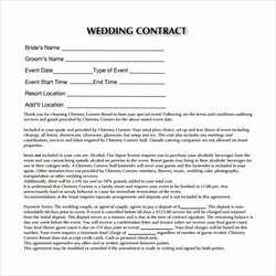 Cool Party Planner Contract Template Wedding Free Awesome Of
