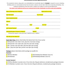 The Highest Quality Party Contract Template Fill Online Printable Blank Large