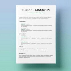 Wonderful Modern Resume Template Word New Templates For Free To Do