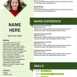 Tremendous Word Resume Templates With Free Download Cube New