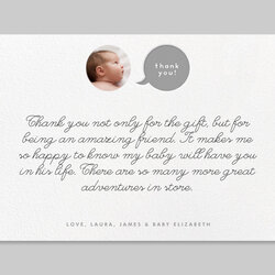 Tremendous Thank You Note Examples Baby Shower Blog