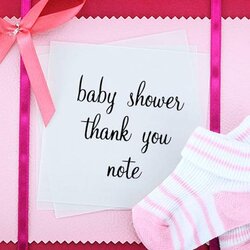Very Good Baby Shower Thank You Notes How To Write And What Throughout