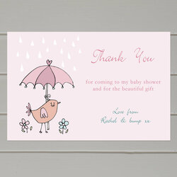 Baby Shower Thank You Cards By Molly Moo Designs Original