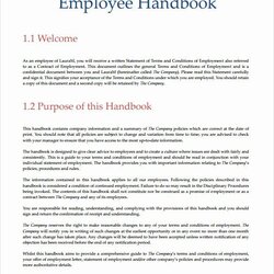 Employee Handbook Template Word