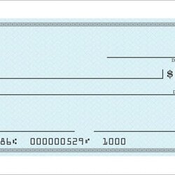 Blank Check Template Free Word Vector Formats Cheque Editable Checks Printable Templates Blue Business Kids