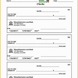 Great Free Printable Checks Template Of Blank Check Templates Cheque Play Payroll Excel Documents Word