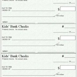 Admirable Blank Check Templates Word Excel Samples Checks Printable Template Microsoft Business Bank Kids
