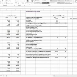Superb Cash Flow Excel Template Free Download Spreadsheet