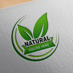 Supreme Natural Logo Design Free Template Editable On Paper