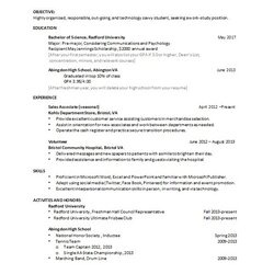 Swell College Student Resume Templates Format Template