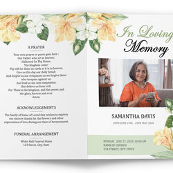 Wonderful Free Obituary Template For Microsoft Word Program Mother Pamphlets