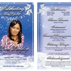 Excellent Free Obituary Template For Microsoft Word Publisher Pamphlet Best Photos Of Sample Funeral Program
