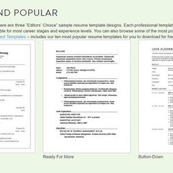 Stand Out With These Free Resume Templates