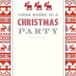 Free Printable Christmas Invitation Template Invitations Greetings