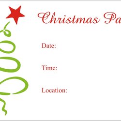 Christmas Party Free Printable Holiday Invitation Personalized Invitations Template Templates Word Invites