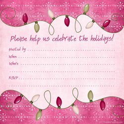 Fantastic Winter Printable Party Kits Holiday Invitations Christmas Invitation Xmas Template Enlarge Click