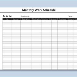 Preeminent Staff Schedule Template Monthly Printable Images Free Work Excel