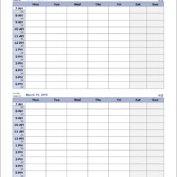 Work Schedule Template For Excel Biweekly