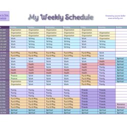 Superior Time Management Template Weekly Schedule Going To Give This Try Excel Spreadsheet Templates Daily