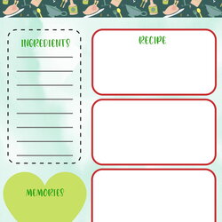 Superior Build Your Own Cookbook For The Family Template