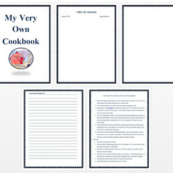 Marvelous Around Kitchen Table Free Cookbook Template For Creating Your Recipe Book Templates Own Printable