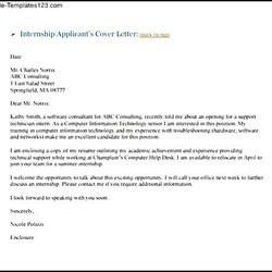 Out Of This World Internship Email Cover Letter Example Template Free Download Sample Post