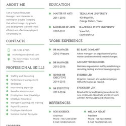 Tremendous Professional Resume Template Free Samples Examples Format Download Word Hr Templates Business