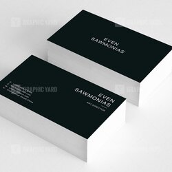 Great Simple Business Card Design Graphic Yard Templates Store Fit
