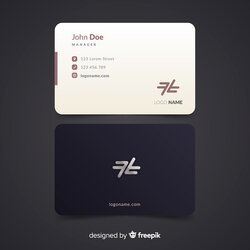 Business Card Template Free Vector Ready Print