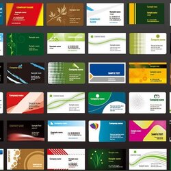 Eminent Free Set Of Simple Business Card Design Templates Vector Format