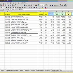 Out Of This World Construction Bid Template Free Excel Proposal Estimate Concrete Navigation Post Building