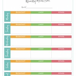 Magnificent And Printable Meal Plan Planner Template Instant Digital Screen Shot At Pm