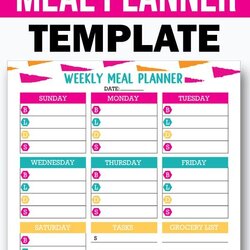 Sterling Free Editable Printable Meal Planner Template For Easy Planning Plan Weekly Meals Monthly Need Menu