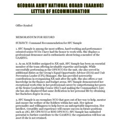 Splendid Military Letters Of Recommendation Army Navy Air Force Letter