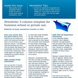 Very Good Newsletter Templates Free Download Create Edit Fill And Print Template Business Letter Company