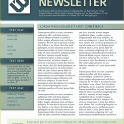 Free Newsletter Templates Of Business Newsletters Publisher Letter Throughout Marketing