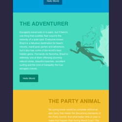 Brilliant Best Email Newsletter Templates Free Download Travel Template Business Introduction Button Back