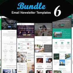Fantastic Email Newsletter Templates Collection Free Download Template Outlook Creative Business Modern