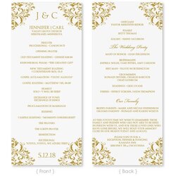 Great Wedding Program Template Instant Download By Wording Word Microsoft