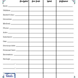 Preeminent Free Budgeting Expense Tracker Budget Goal Setting Printable Monthly Paper Templates Forms