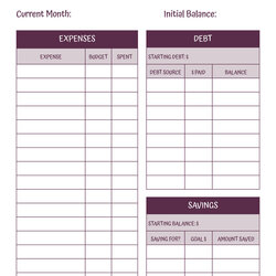 Magnificent Monthly Budget Planners Free Bill Expenses Expense Trackers Template Page Scaled