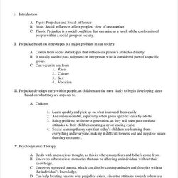 Supreme Printable Research Paper Outline Template Free Word Documents Academic