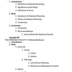 Research Paper Outline Format How To Write With Examples