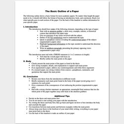 Swell Research Paper Outline Template Examples Formats Samples Academic Introduction Blank Format