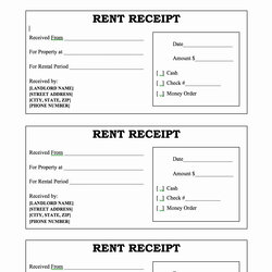 Perfect Rent Receipt Filled Out Word Microsoft Source Inspirational Of