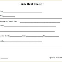 Legit House Rent Receipt India